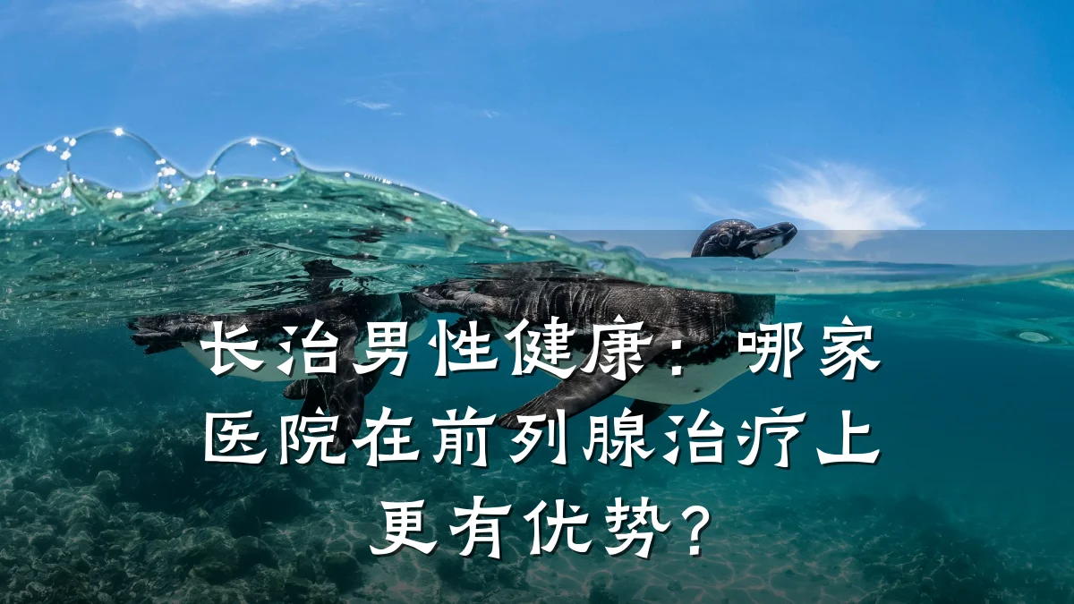 长治男性健康:哪家医院在前列腺治疗上更有优势?