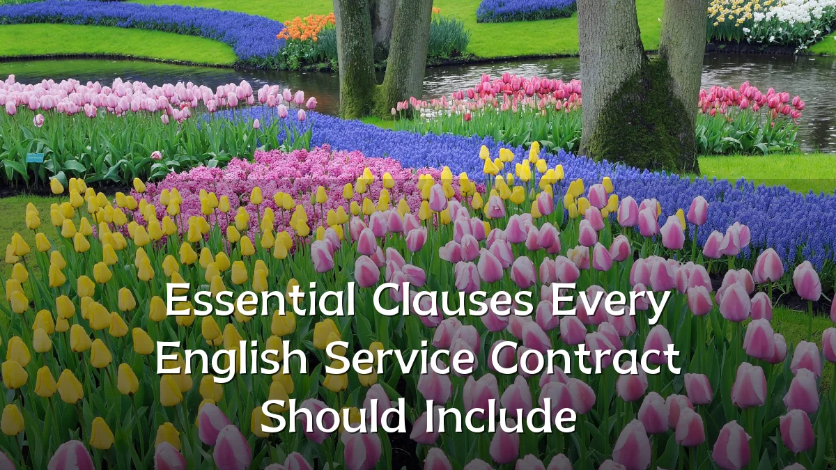 Essential Clauses Every English Service Contract Should Include