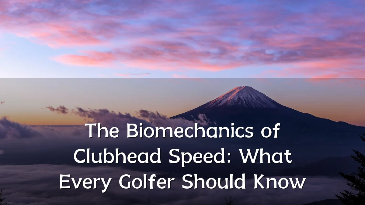 The Biomechanics of Clubhead Speed: What Every Golfer Should Know
