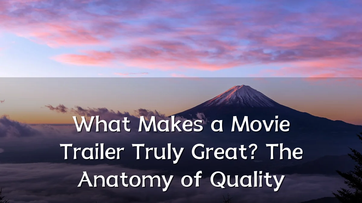 What Makes a Movie Trailer Truly Great? The Anatomy of Quality