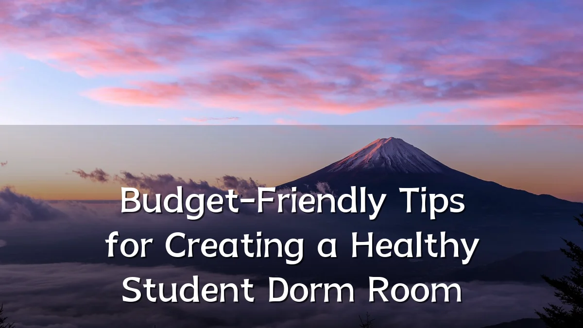 Budget-Friendly Tips for Creating a Healthy Student Dorm Room