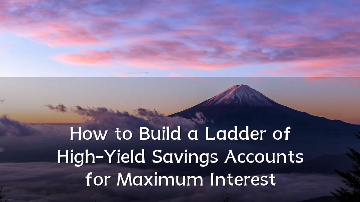How to Build a Ladder of High-Yield Savings Accounts for Maximum Interest