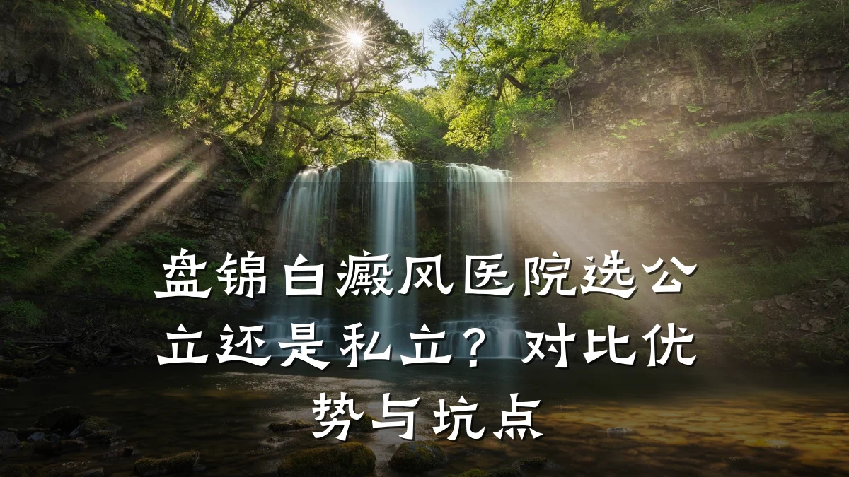 盘锦白癜风医院选公立还是私立?对比优势与坑点
