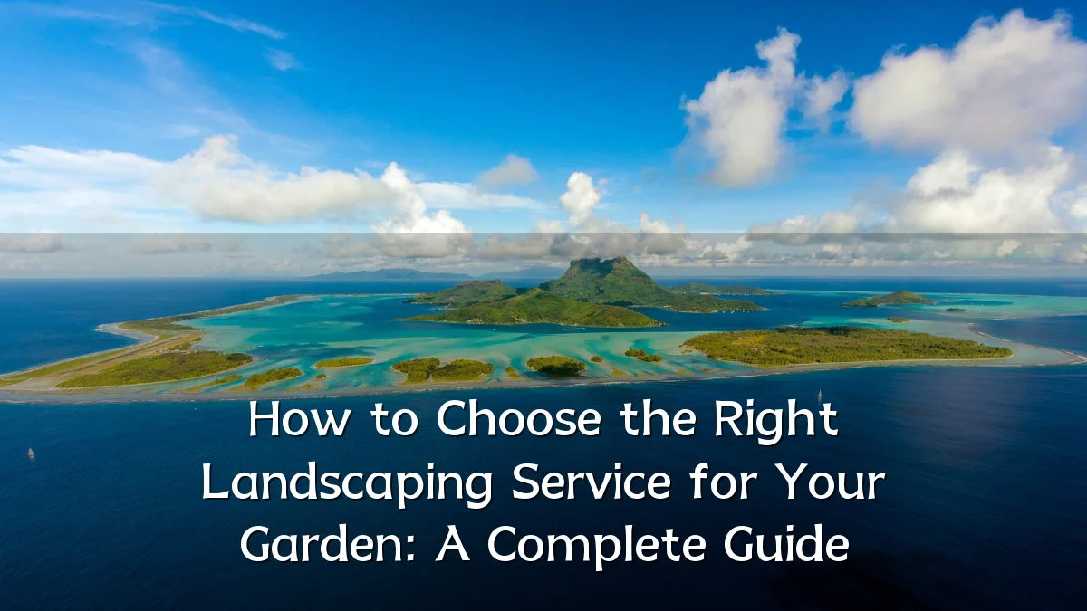 How to Choose the Right Landscaping Service for Your Garden: A Complete Guide