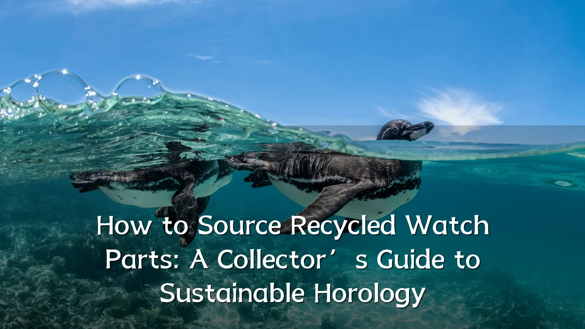 How to Source Recycled Watch Parts: A Collector’s Guide to Sustainable Horology